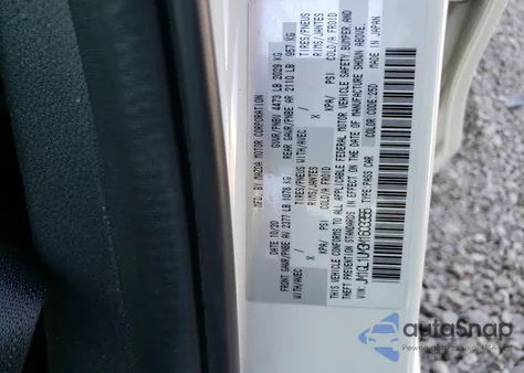 2021 Mazda 6 Touring z USA, uszkodzony, nr VIN JM1GL1VM3M1603355